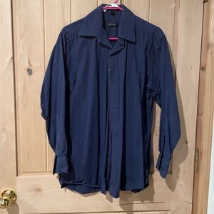 Regis Men’s Navy Blue Button-Up Shirt
